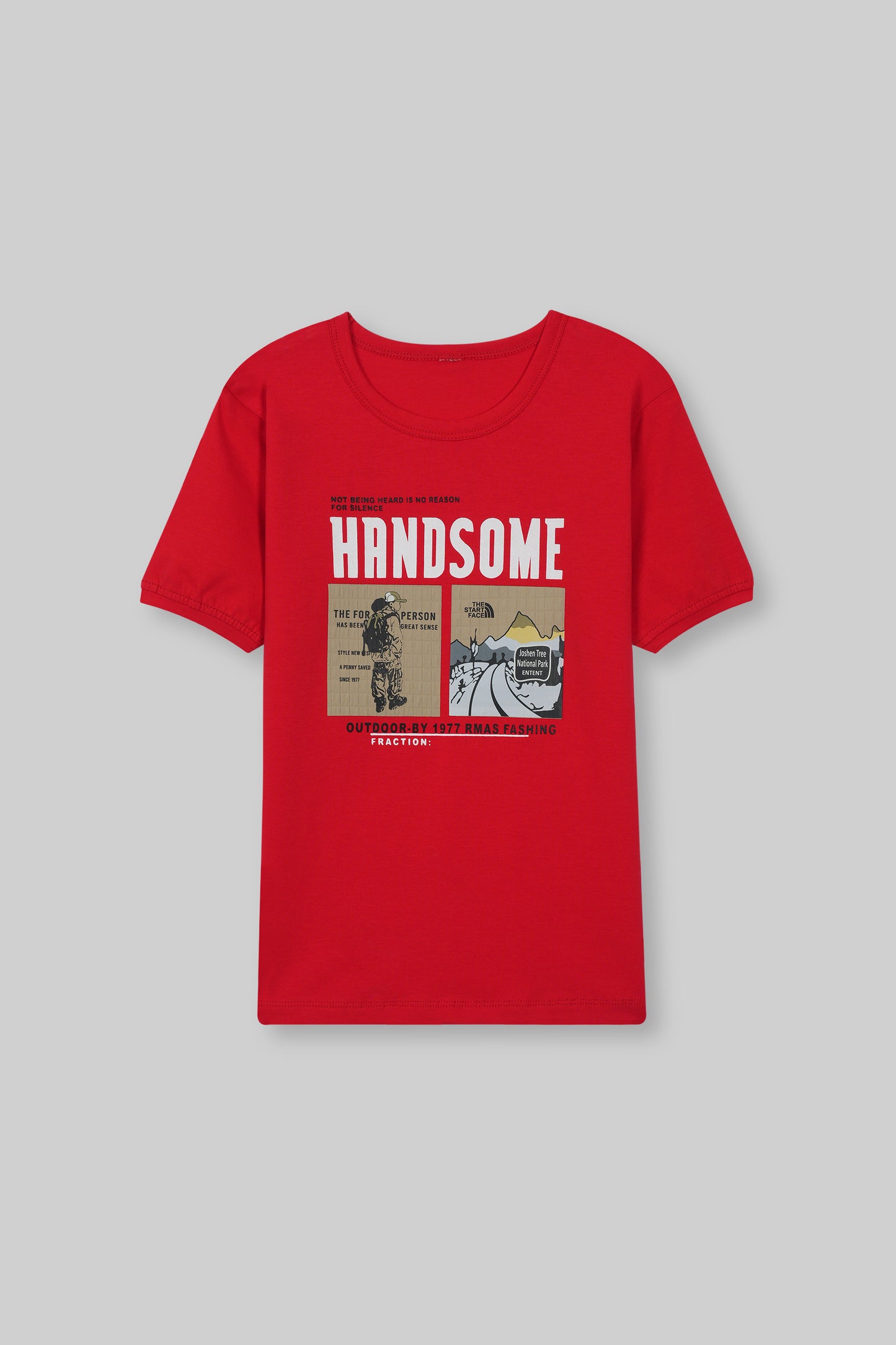 HANDSOME TEE WITH JEANS SHORTS