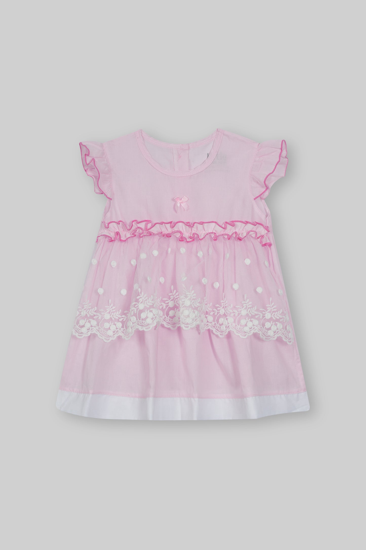 Cotton Frock & Nicker Set (Pink)