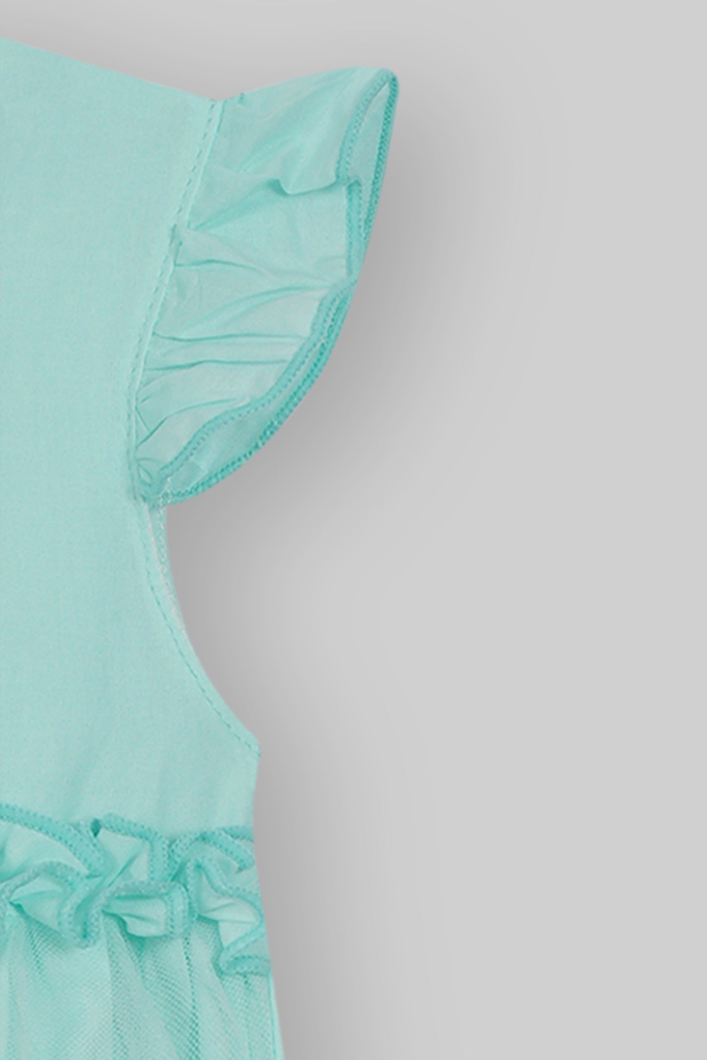 Cotton Frock & Nicker Set (Sea Green)