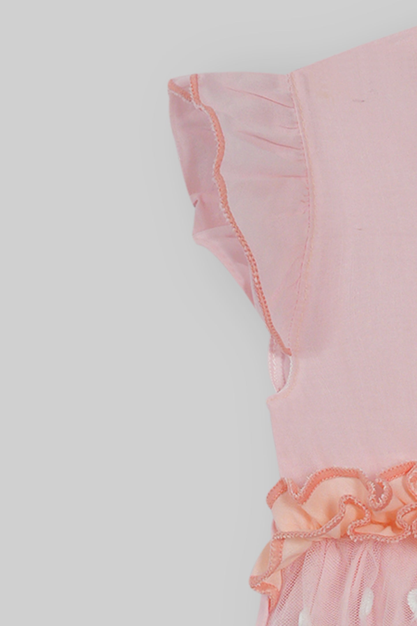 Cotton Frock & Nicker Set (Peach)