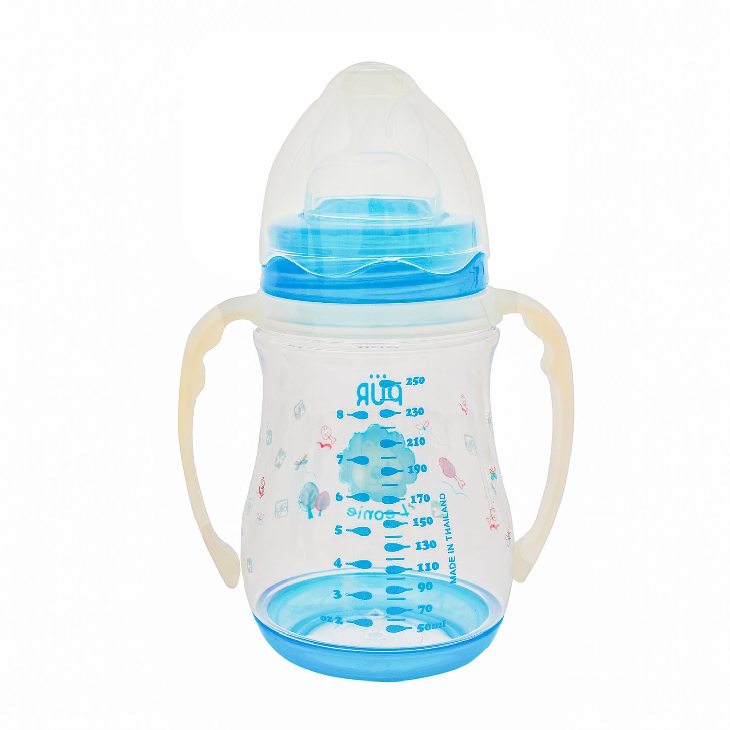 Pur feeding Bottle with Handle 9 oz/250ml (3-6 Months)