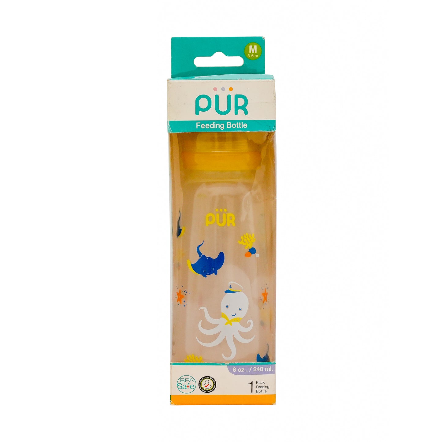 Pur feeding Bottle 8 oz/250ml (3-6 Months)
