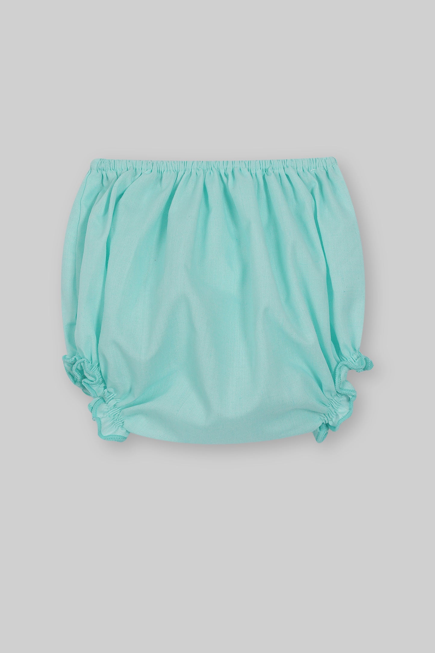 Cotton Frock & Nicker Set (Sea Green)