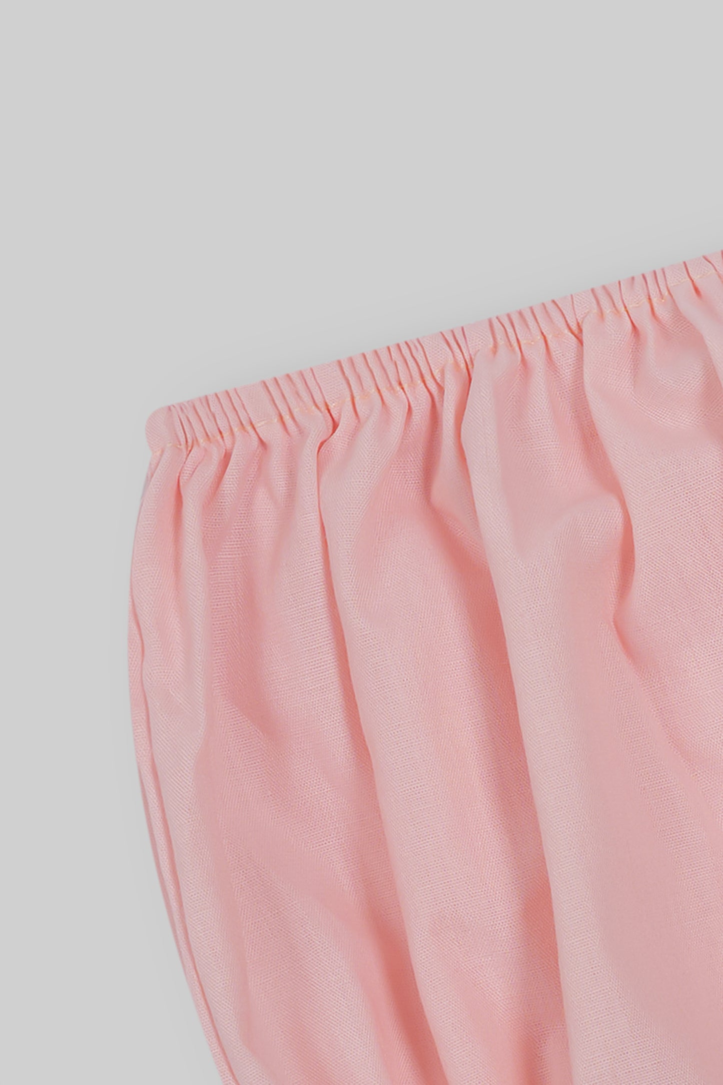 Cotton Frock & Nicker Set (Peach)