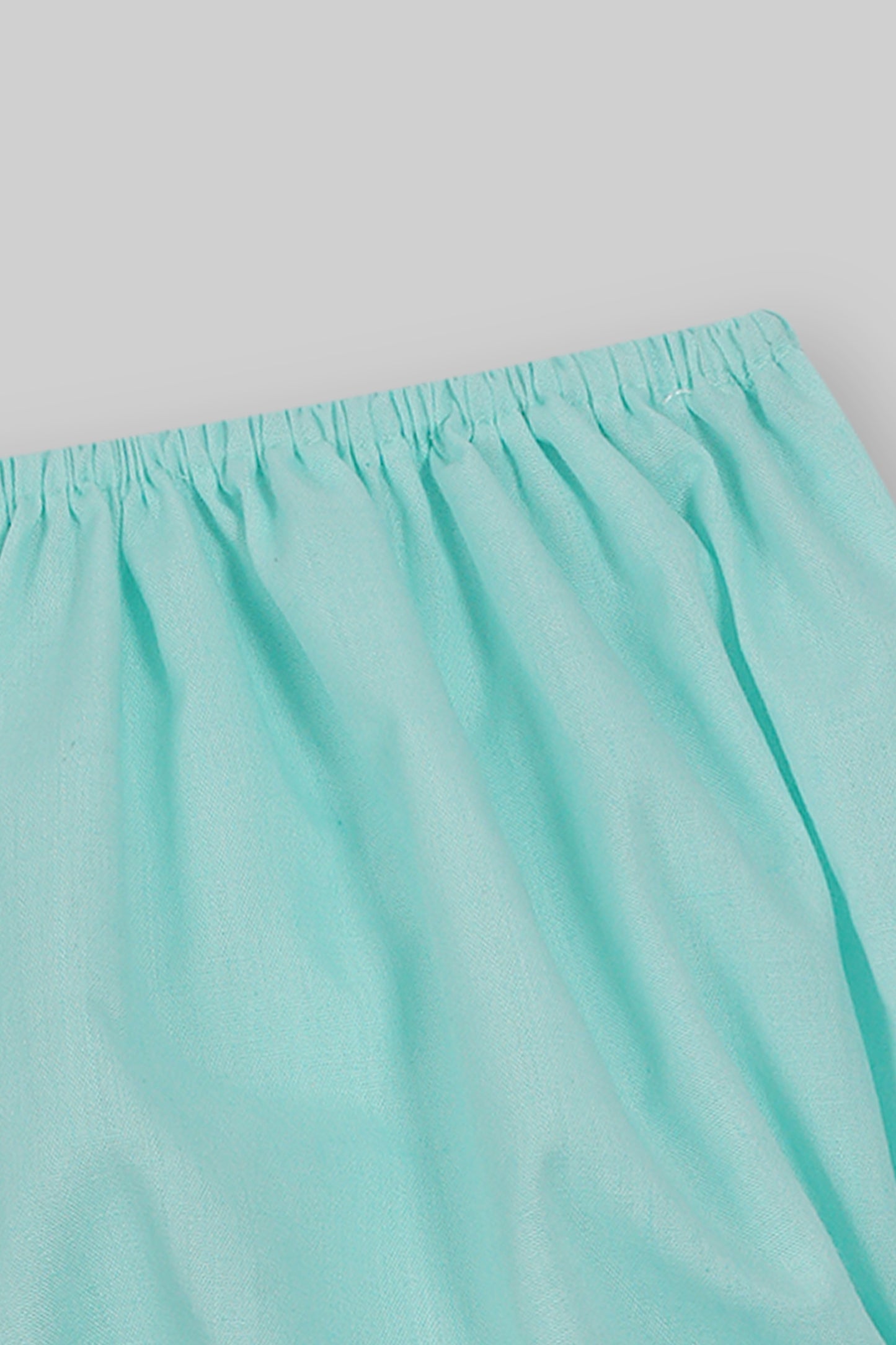Cotton Frock & Nicker Set (Sea Green)