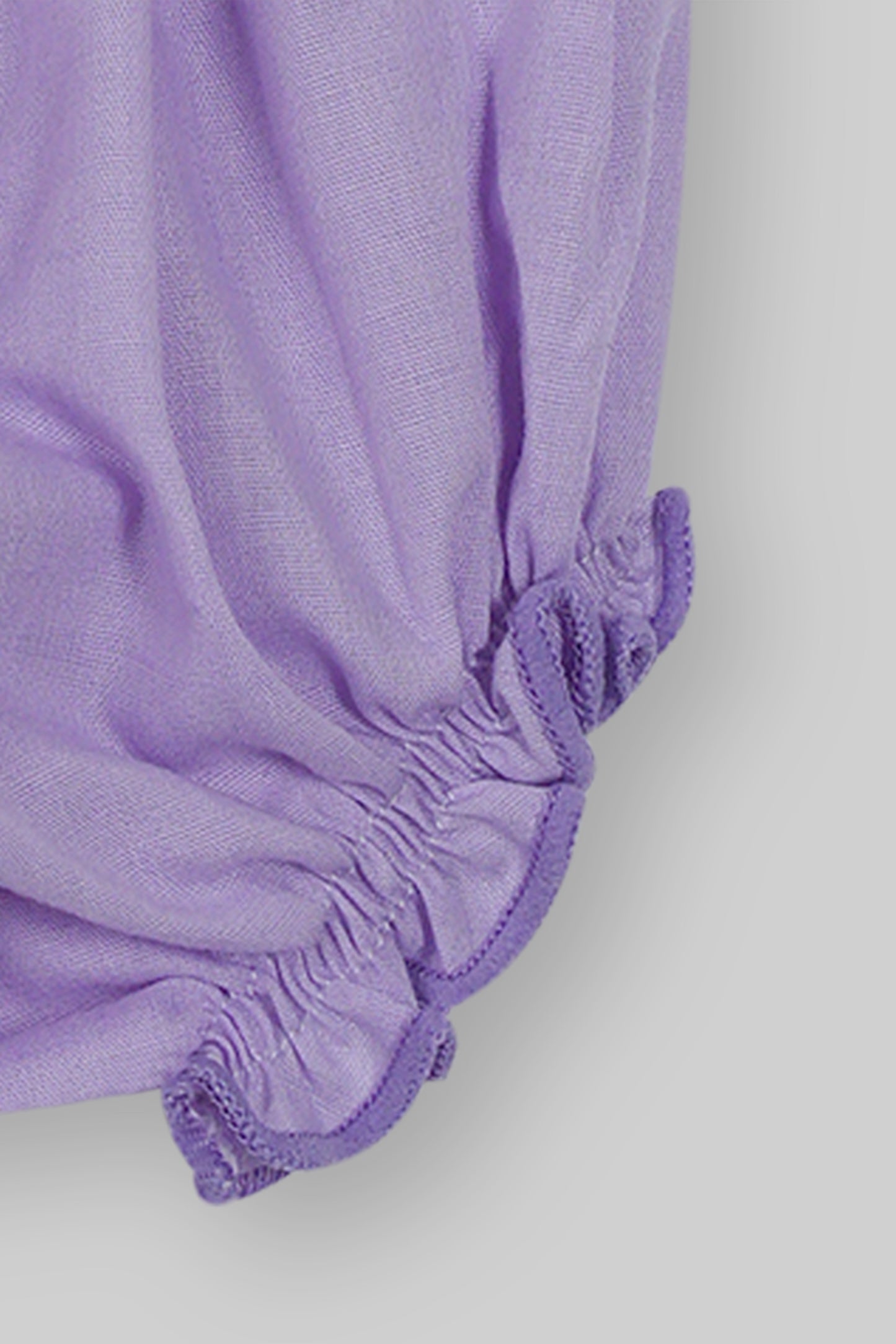 Cotton Frock & Nicker Set (Purpal)