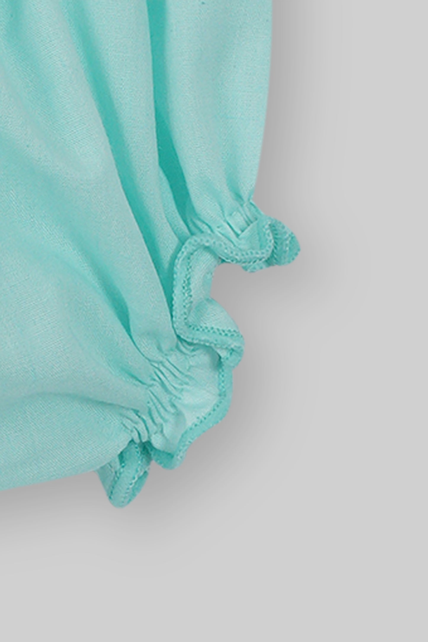 Cotton Frock & Nicker Set (Sea Green)