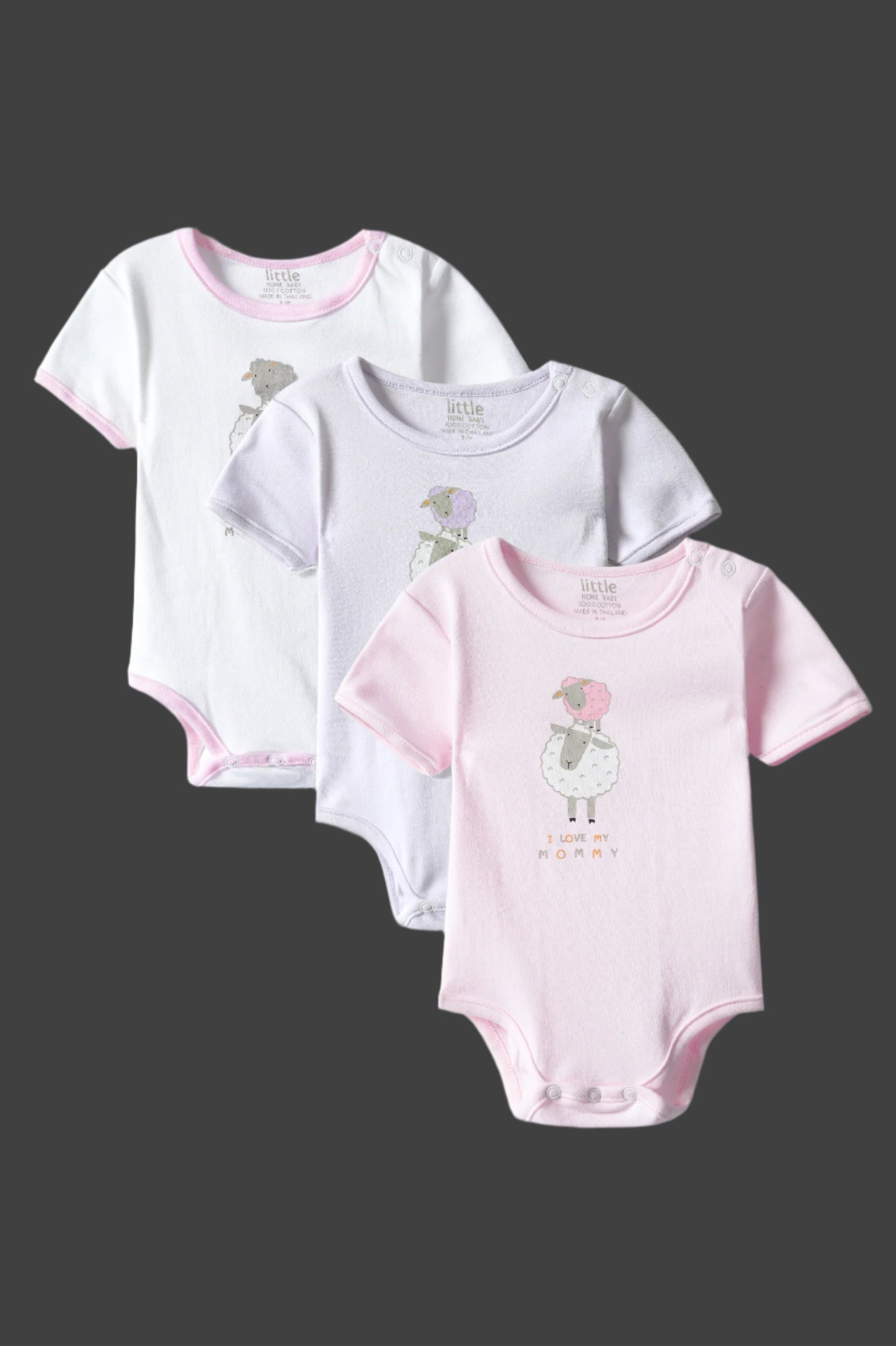Onesie (3 Body Suits for Baby Girl)