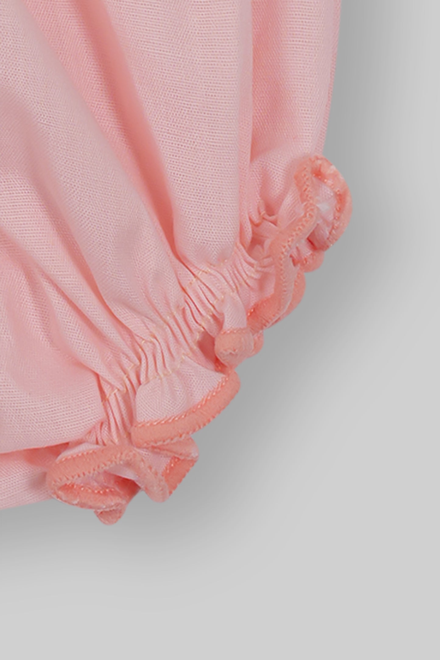 Cotton Frock & Nicker Set (Peach)