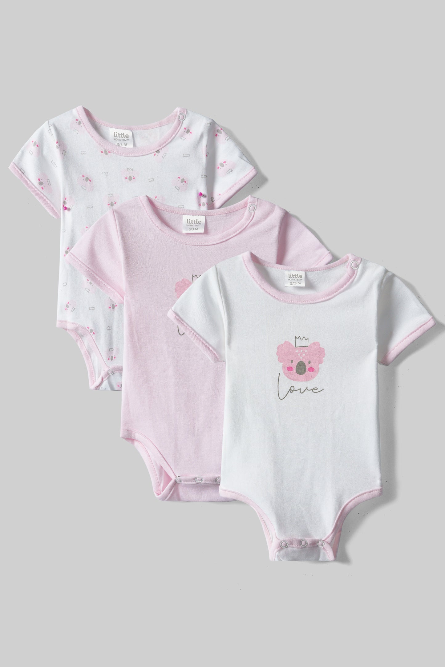 Onesie (3 Body Suits for Baby Girl)