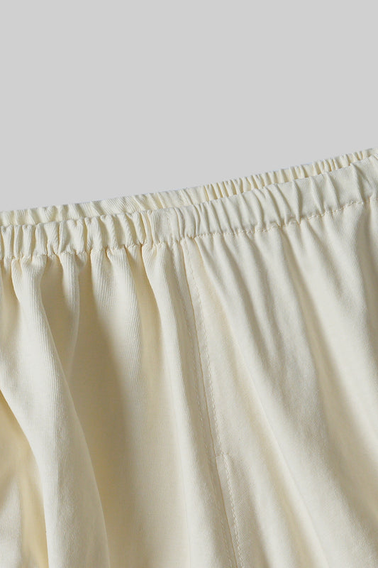 Cream Floral Frock & Short Set