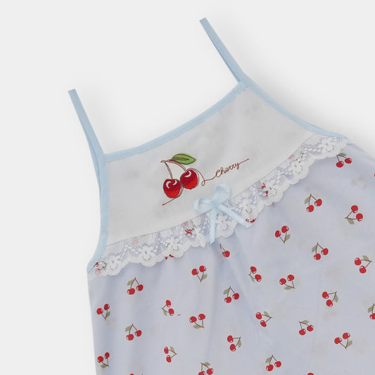 Cotton Frock and Nicker Set (Light Blue)