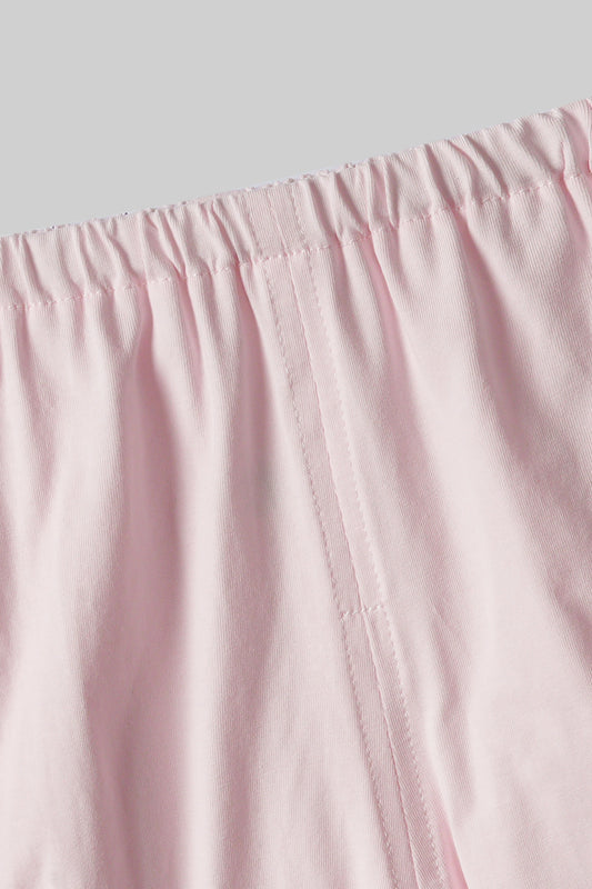 Pink Floral Frock & Short Set