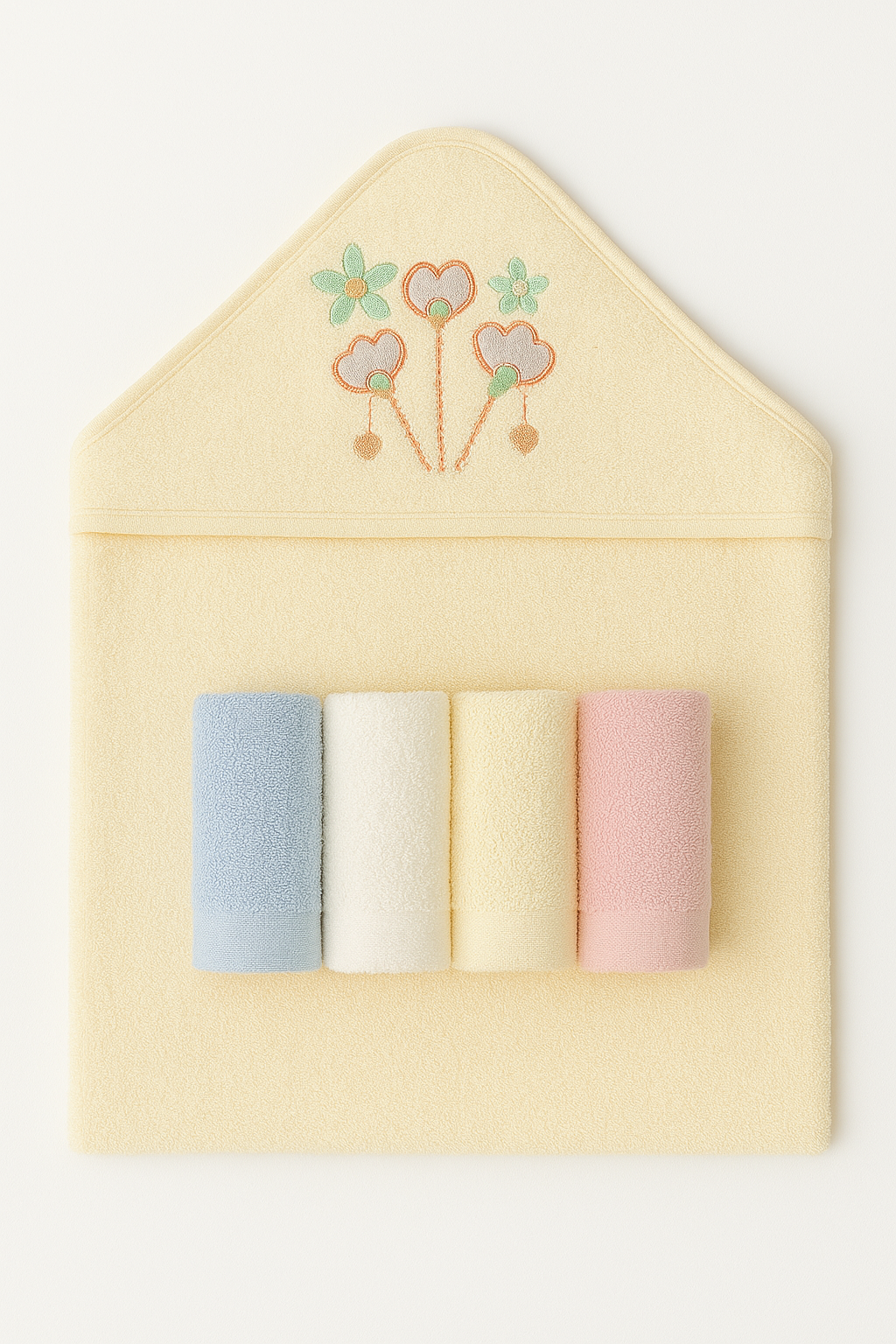 Flower Bath Towel Set