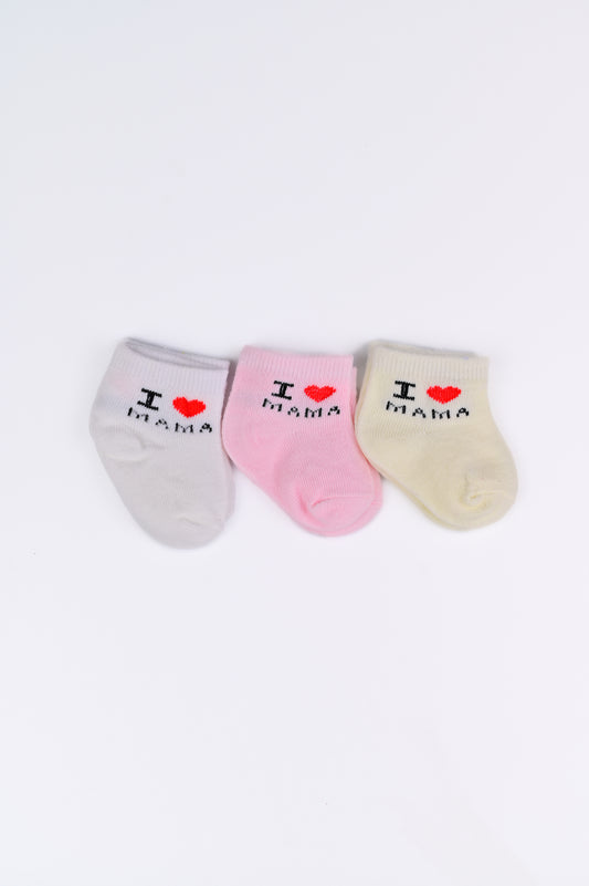 Imported Socks for Baby Girl Pack of 3 Pairs