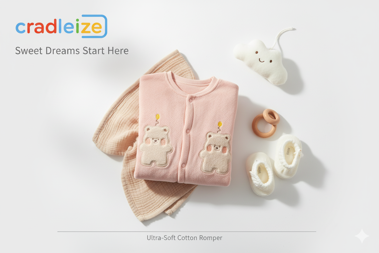 Polyester Filled Romper (Cute Bear)