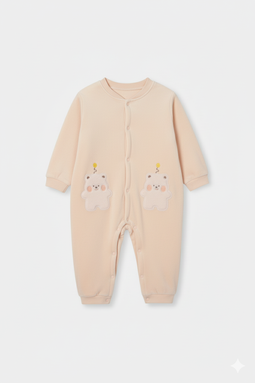 Polyester Filled Romper (Cute Bear)