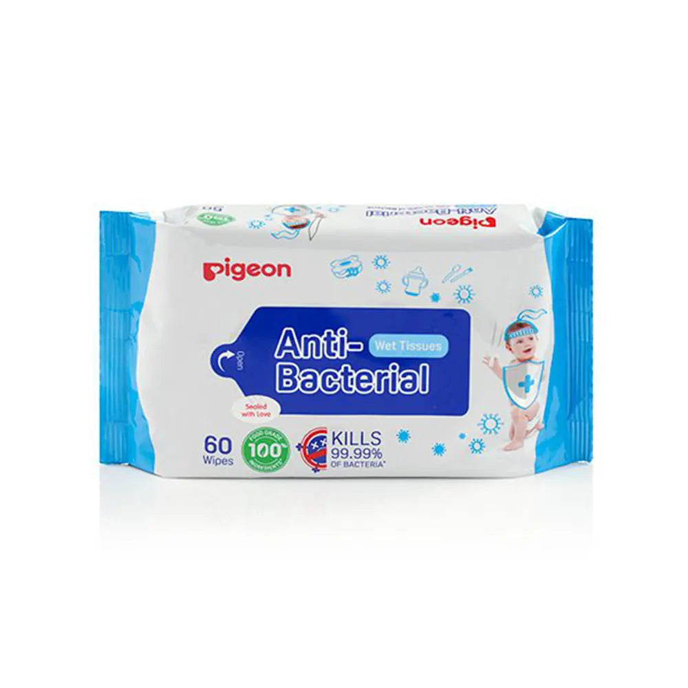 Pigeon Baby Anti Bacterial Wipes (60's)