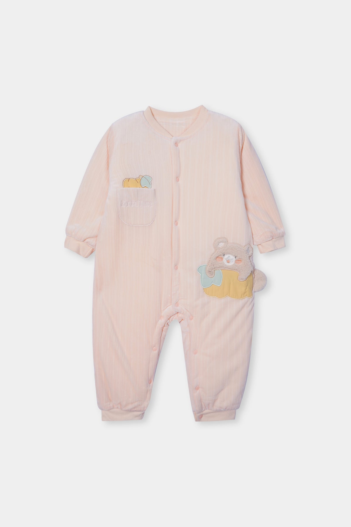 Velvet Romper Peach Colour