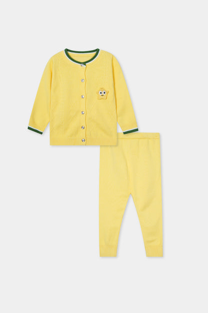 Yellow Sweater & Trouser Set