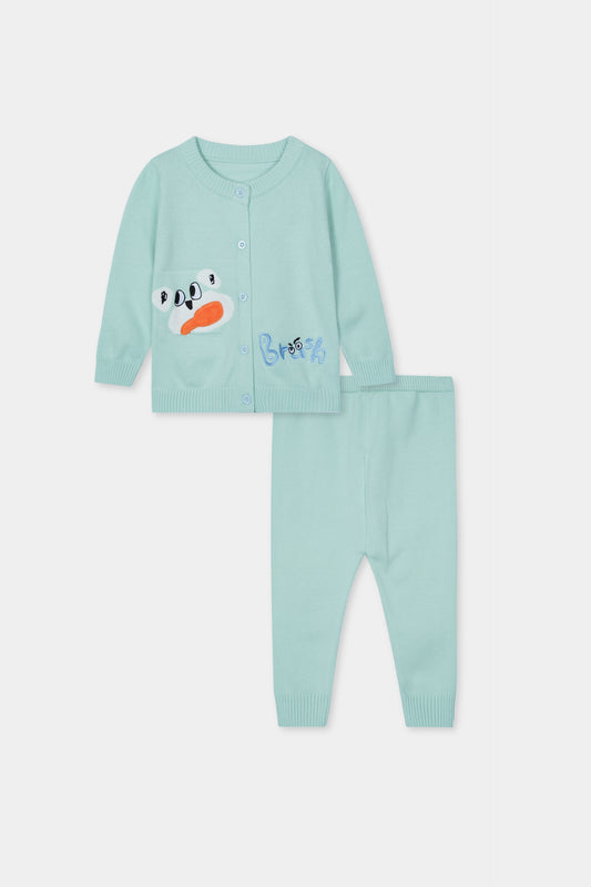 Zinc Green Sweater & Trouser Set