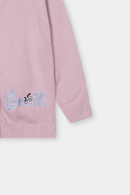 Violet Knit Sweater Trouser Set