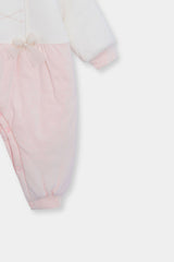 Velvet Romper Pink Color