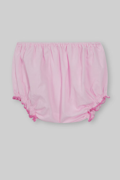 Cotton Frock & Nicker Set (Pink)