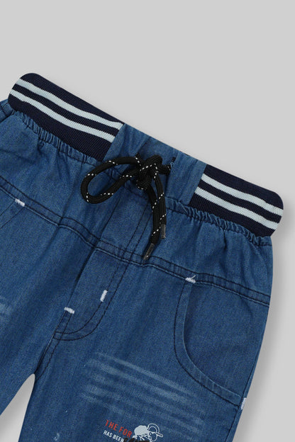 HANDSOME TEE WITH JEANS SHORTS