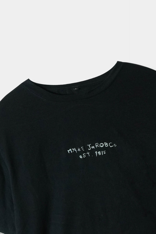 Men Imported Graphic Printed Soft Cotton Black T-Shirt