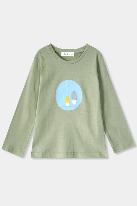 Girls Imported Soft Cotton Graphic Printed Long Sleeve T-Shirt