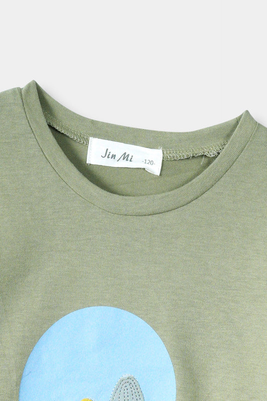 Girls Imported Soft Cotton Graphic Printed Long Sleeve T-Shirt