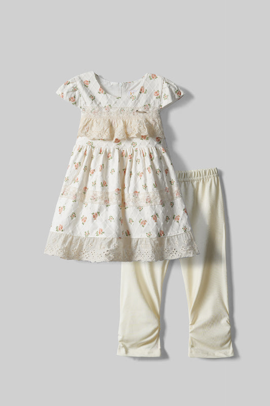 Chicken Kari Frock & Trouser Set