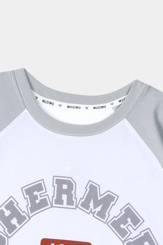 Boys Imported Slogan Graphic Printed Drop Shoulder T-Shirt