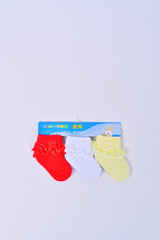 Imported Fancy Socks for Baby Girl, Set of 3 Pairs