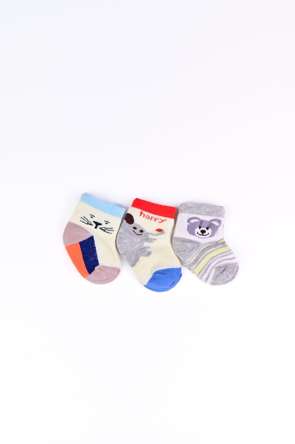 Imported Socks for Baby Boy, Set of 3 Pairs