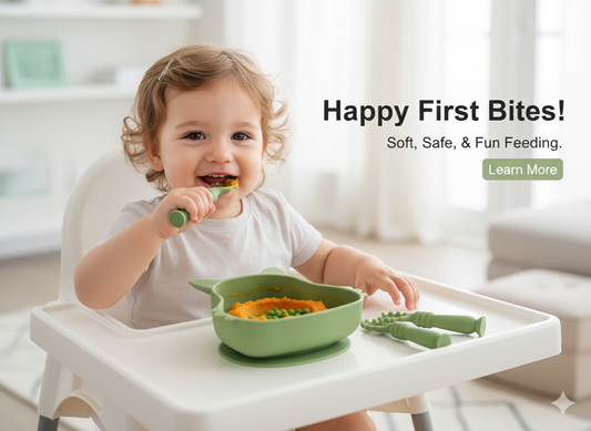 Imported BPA Free Silicon Feeding Bowl Set