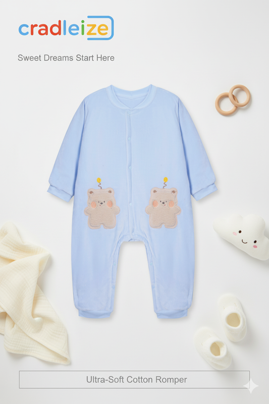 Polyester Filled Romper (Cute Bear)