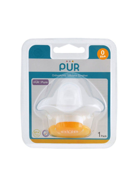 Pur Orthodontic Soother 0+ months (Golden Peach)
