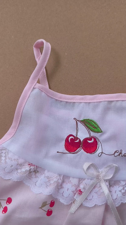Cotton Frock and Nicker Set (Pink)